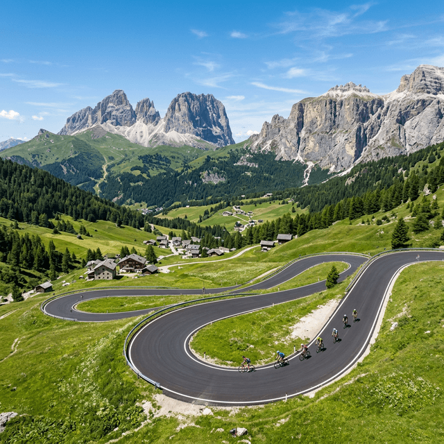 Majestic mountain pass